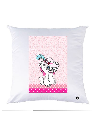 Buy Printed Pillow Case polyester White 30x30cm in Egypt