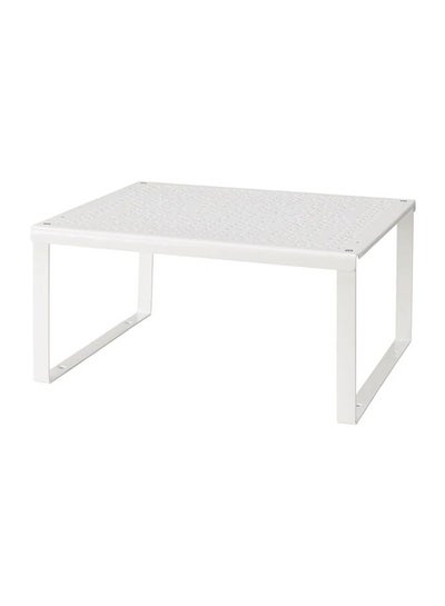 Buy Rectangular Shelf Insert White 16x28cm in UAE