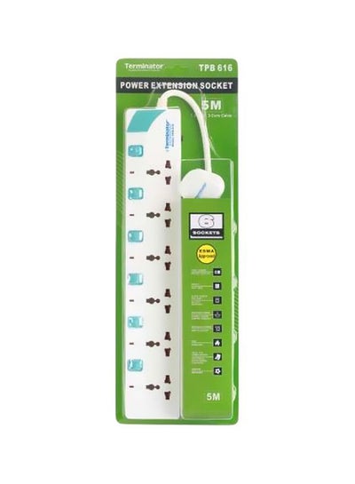 Buy Power Extension Socket White/Blue in UAE