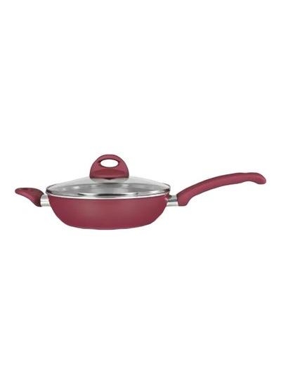 Buy New Line Saucepan With Lid Burgundy/Clear 20cm in Egypt