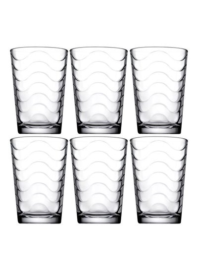 Buy 6-Piece Toros Tumbler Set Clear in UAE