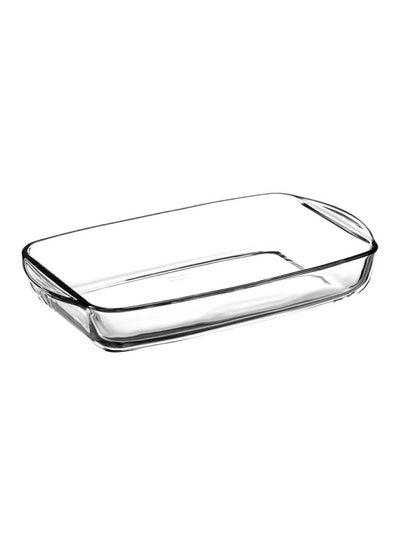 اشتري Rectangular Glass Tray Clear 2L في الامارات