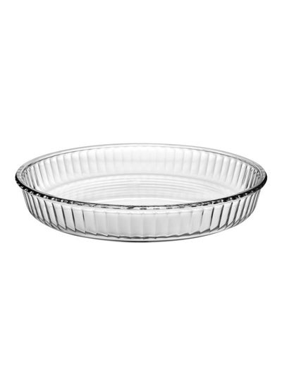 اشتري Round Glass Tray شفاف 2.95لتر في الامارات