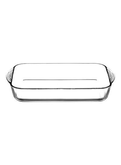 اشتري Rectangular Glass Tray Clear 3.85L في الامارات