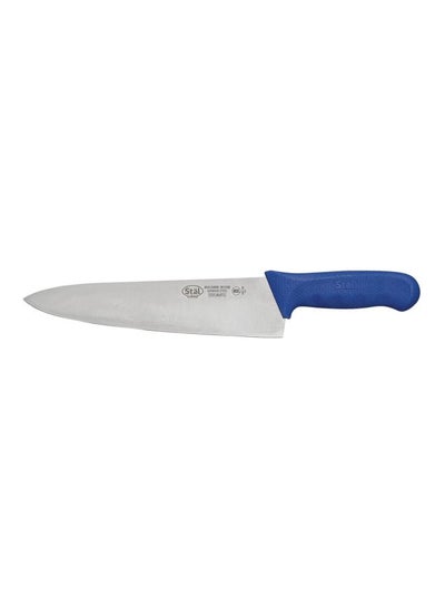 Buy Stainless Steel Chef's Knife Silver/Blue 10inch in UAE