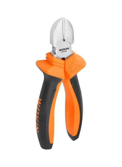 Buy Diagonal Cutting Plier Orange/Black/Silver 7inch in UAE