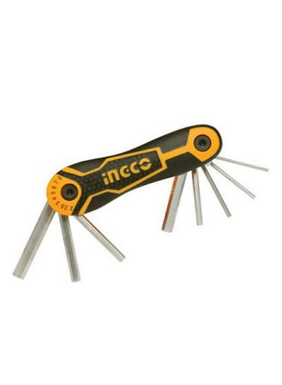 Buy 8-In-1 Pocket Hex Key Yellow/Black/Silver in Saudi Arabia