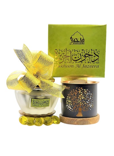 Buy Dukhoon Al Jazeera Solid Perfume Black 40grams in UAE