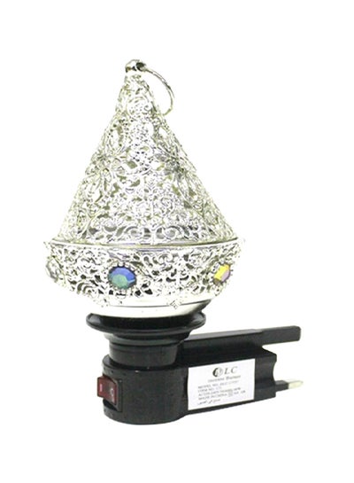 Buy Electric Incense Burner Silver 10cm in Saudi Arabia