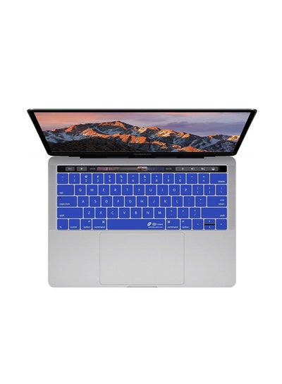 Buy Keyboard Cover For MacBook Pro 13 And 15-Inch With Touch Bar Blue in UAE