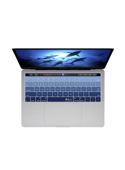 Buy Keyboard Cover For MacBook Pro 13 And 15-Inch With Touch Bar Blue in UAE