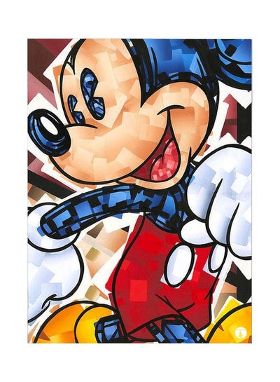 اشتري Mickey Mouse Printed Metallic Plate Multicolour 20x15cm في السعودية