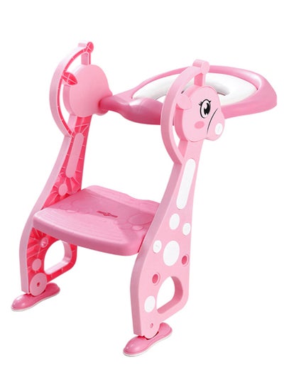 Buy Cartoon Deer Shaped Potty Training Seat With Ladder Step in Saudi Arabia