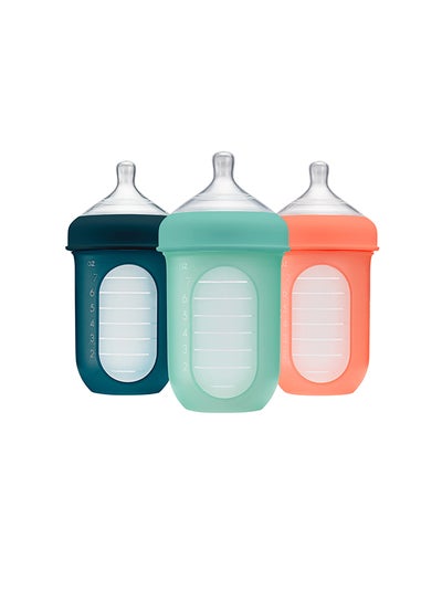 Buy 3-Piece Nursh Reusable Silicone Pouch Bottles in UAE