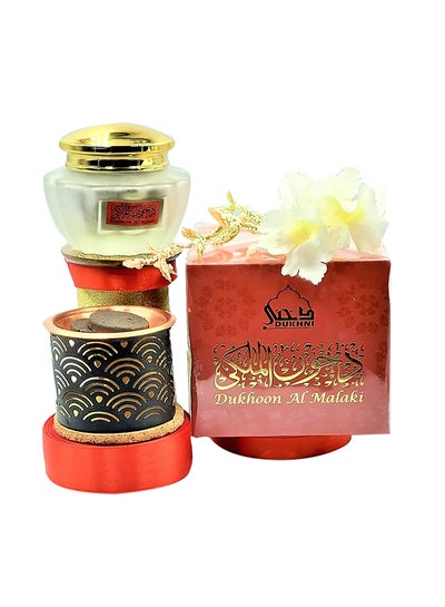 Buy Dukhoon Al Malaki Solid Perfume Black 40grams in UAE