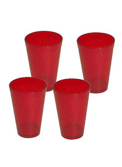 Buy 4-Piece Tumbler Red 4x275ml in Egypt