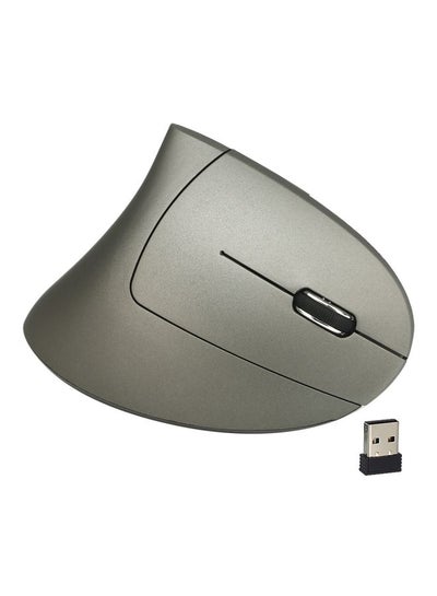 اشتري Wireless Vertical Mouse 4.3x3x2.4inch Grey/Red في السعودية