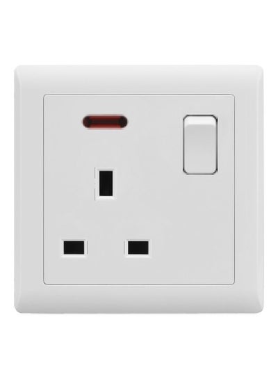 Buy V1 13A Switch Socket White Ivory 3inch in UAE