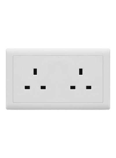 Buy V1 13A Switch Socket White Ivory 3inch in UAE