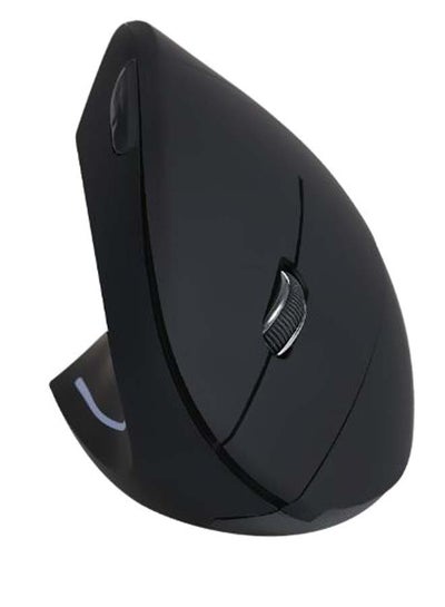 Buy Wireless Left-Handed High Precision Vertical Mouse Black in Saudi Arabia