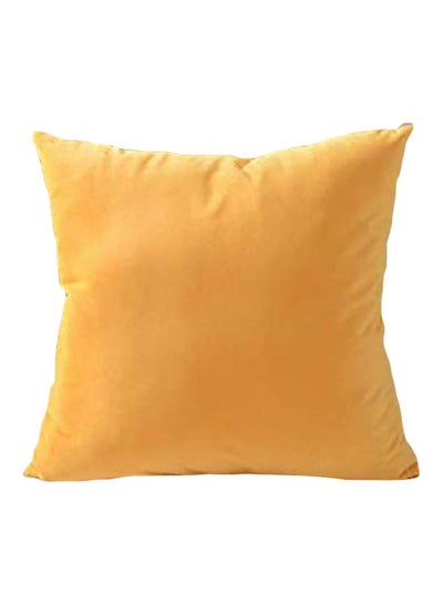 اشتري Decorative Solid Filled Cushion Yellow 30x30centimeter في السعودية