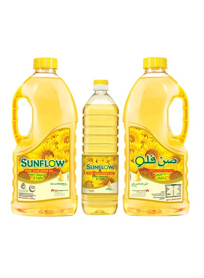 Buy Sunflower Oil 2x1.5L + 750ml Pack of 3 in UAE