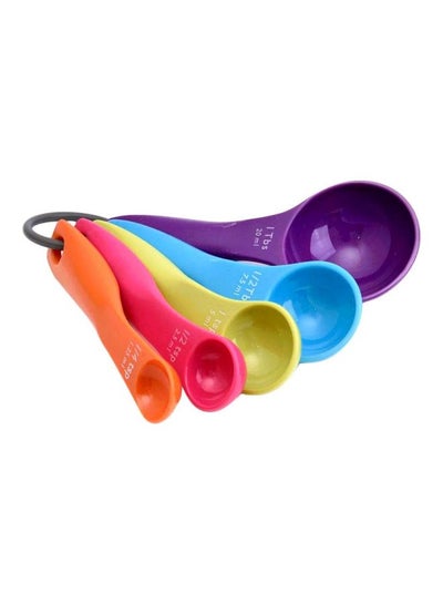 Buy 5-Piece Measuring Spoon Set Multicolour 1x 7.5, 1x 5, 1x 2.5, 1x 1.25, 1x 20ml in Saudi Arabia