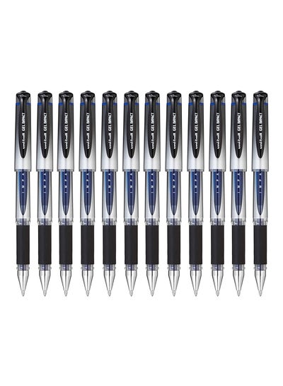 Buy 12-Piece Impact Gel Ink Pen Blue in UAE