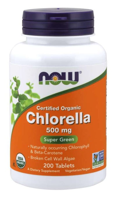 Buy Organic Chlorella Super Green 500mg - 200 Tablets in UAE