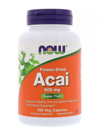 Buy Freeze-Dried Acai 500 mg Dietary Supplement - 100 Capsules in UAE