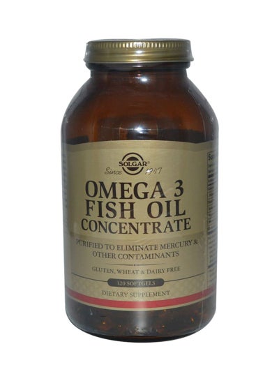 Buy Omega-3 Fish Oil Concentrate Dietary Supplement - 120 Softgels in UAE