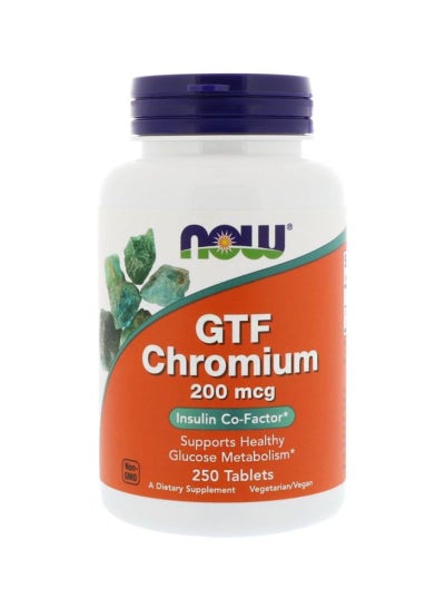 Buy GTF Chromium 200 mcg Dietary Supplement - 250 Tablets in UAE