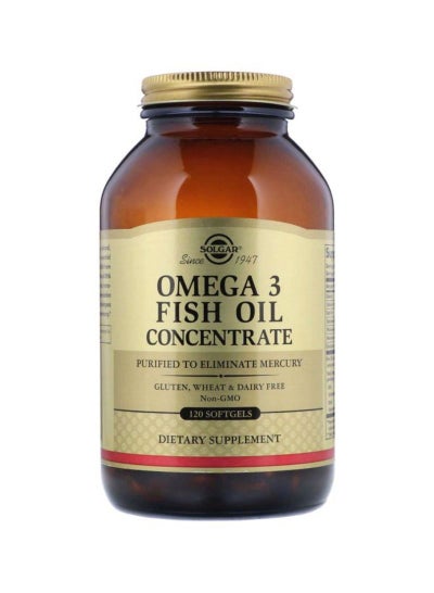 Buy Omega-3 Fish Oil Concentrate Dietary Supplement - 120 Softgels in UAE