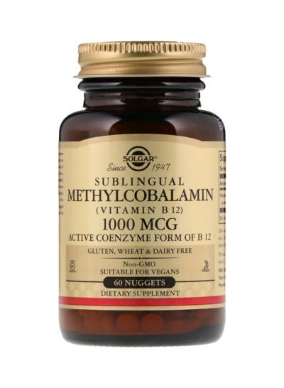 اشتري ميثيل كوبالامين تحت اللسان (فيتامين ب 12) 1000 ميكروغرام - 60 قرص ناجتس في السعودية