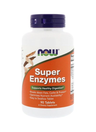 Buy Super Enzymes Dietary Supplement - 90 Tablets in UAE