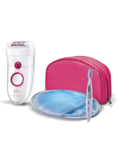 Buy Beauty Epilator White/Pink in UAE