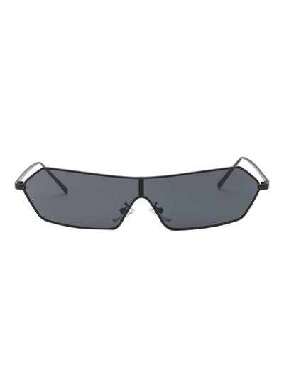 Buy Men's UV Protection Rectangular Sunglasses S9007 black in Saudi Arabia