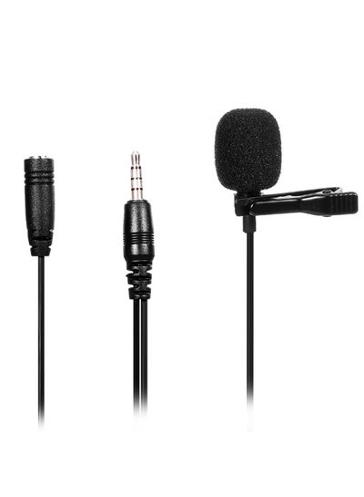 اشتري Omni Directional Microphone With Tie-Clip أسود/فضي في السعودية