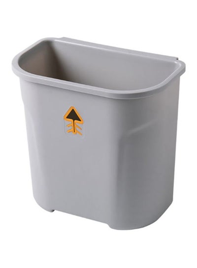 Buy Hanging Trash Bin Grey 27.5x17.3x26.5cm in UAE