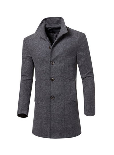 Buy Marled Trench Coat Grey in Saudi Arabia