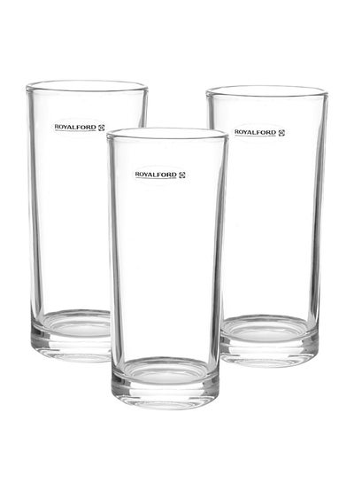 Buy 3-Piece Tumbler Set Clear 350ml in UAE