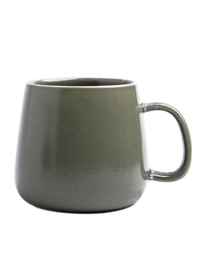 Buy Ceramic Cup Of Kiln Changing Glaze Green 13.5x9x9cm in UAE
