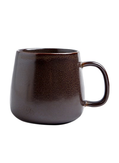 اشتري Ceramic Cup Of Kiln Changing Glaze Brown 13.5x9x9centimeter في الامارات