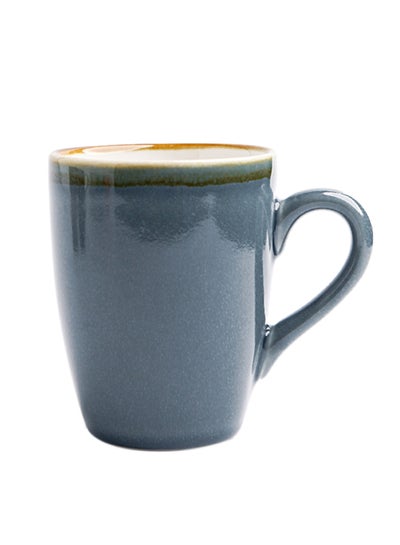 Buy Ceramic Kiln Changing Glaze Mug Dark Blue 11.5x8.2x11cm in UAE
