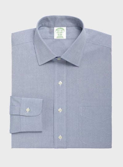 Buy Collared Buttoned Down Shirt Blue in UAE