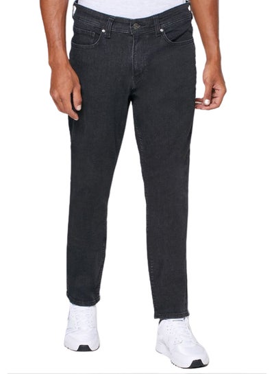 Buy Rinse Slim Fit Jeans Black in UAE