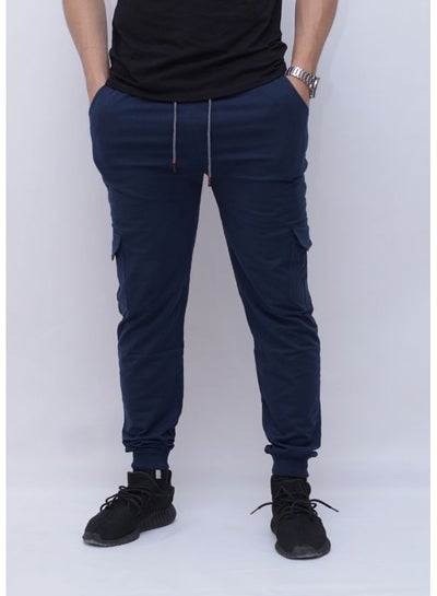 Buy Packet Detailed Casual Sweatpant Blue in Egypt