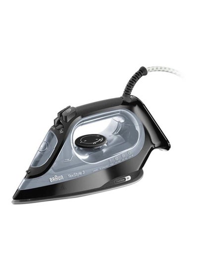 Buy Texstyle 3 Steam Iron 270 ml 2400 W SI 3055 BK Black in Saudi Arabia