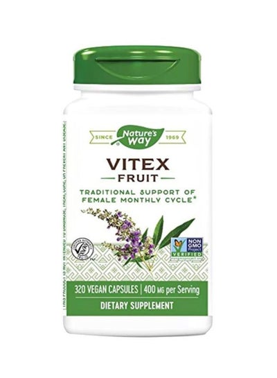 Buy Vitex Fruit Dietary Supplement - 320 Vegan Capsules in Saudi Arabia