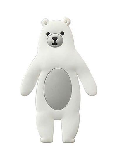 Buy Snow Bear Shaped Adhesive Wall Hook White 11.5x7cm in UAE